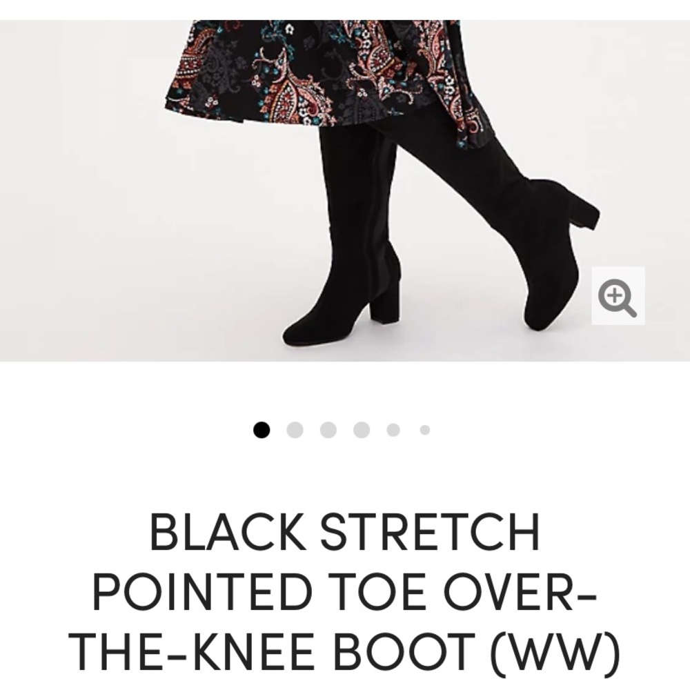 Torrid- Knit OTK Low Heel Boot 9.5W